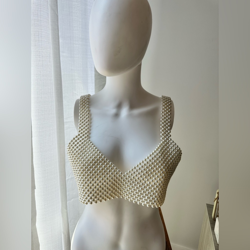 Pearl beaded top